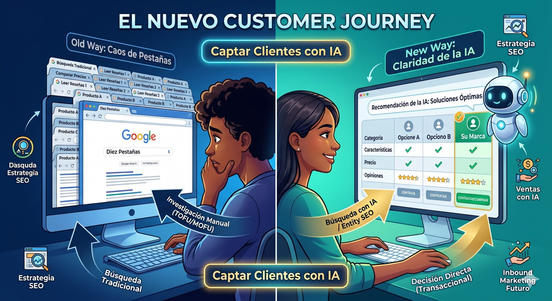Customer journey con IA